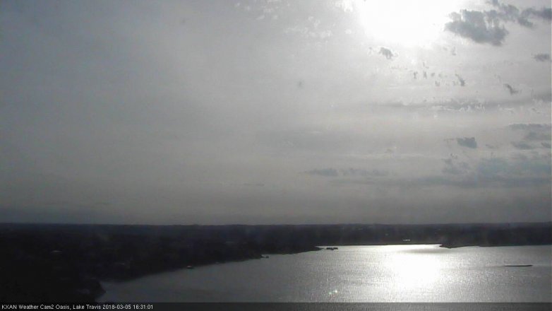 Lake Travis webcam, March 5, 2018 3:55 PM CT