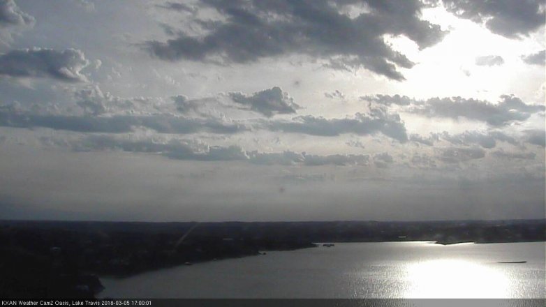 Lake Travis webcam, March 5, 2018 4:10 PM CT