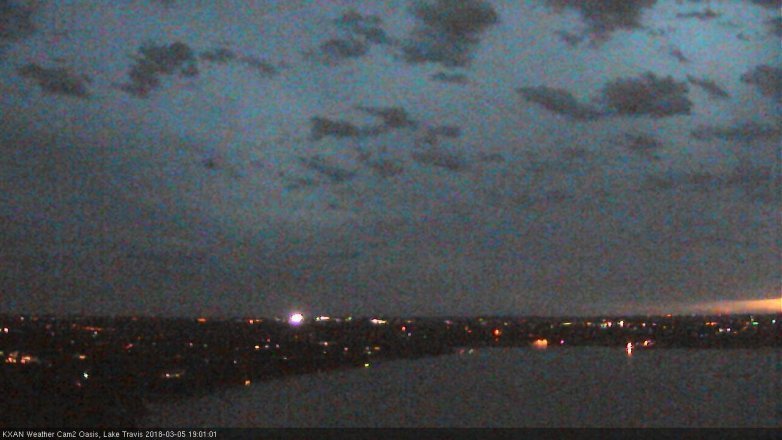 Lake Travis webcam, March 5, 2018 6:05 PM CT