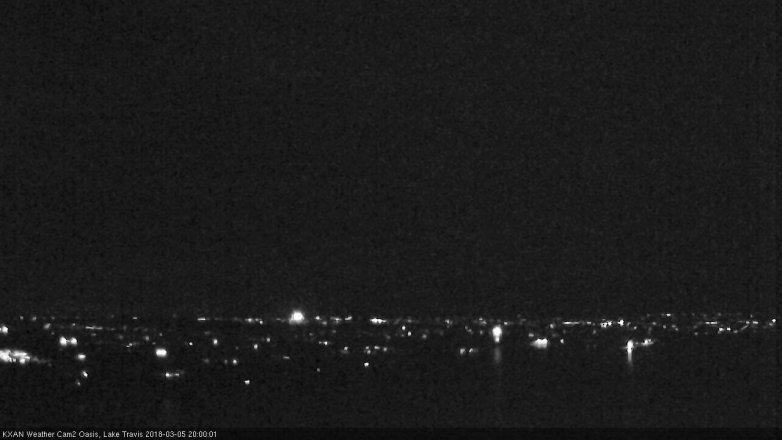 Lake Travis webcam, March 5, 2018 7:15 PM CT