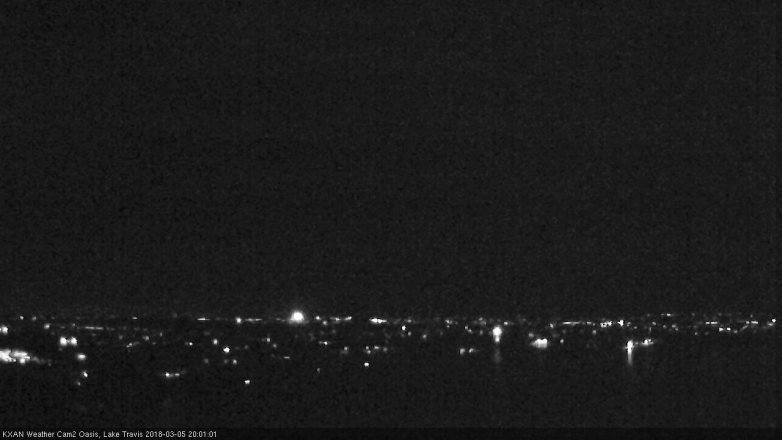 Lake Travis webcam, March 5, 2018 7:20 PM CT
