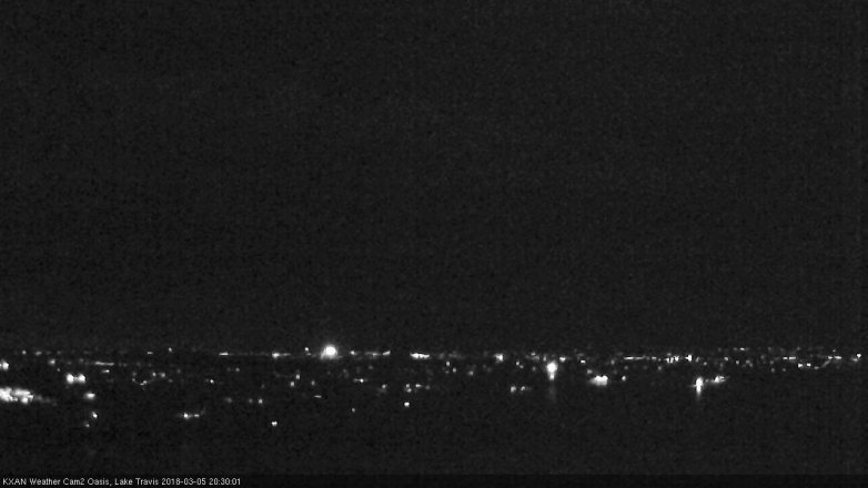 Lake Travis webcam, March 5, 2018 7:40 PM CT