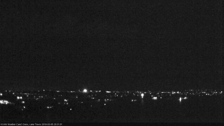 Lake Travis webcam, March 5, 2018 8:00 PM CT