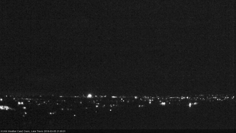 Lake Travis webcam, March 5, 2018 8:30 PM CT