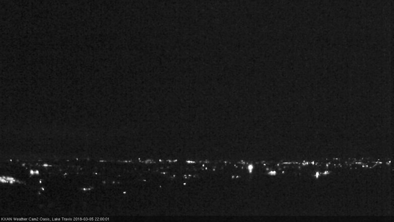 Lake Travis webcam, March 5, 2018 9:10 PM CT