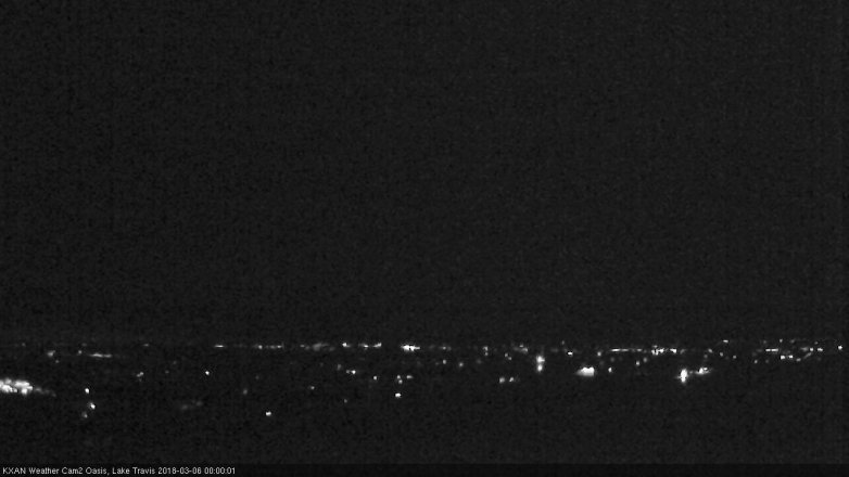 Lake Travis webcam, March 5, 2018 11:20 PM CT
