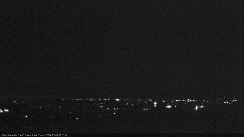 Lake Travis webcam, March 5, 2018 11:45 PM CT