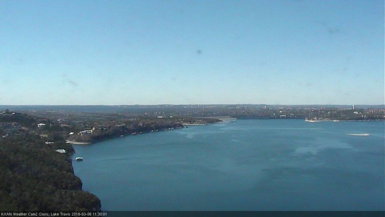 Lake Travis webcam, March 6, 2018 10:45 AM CT