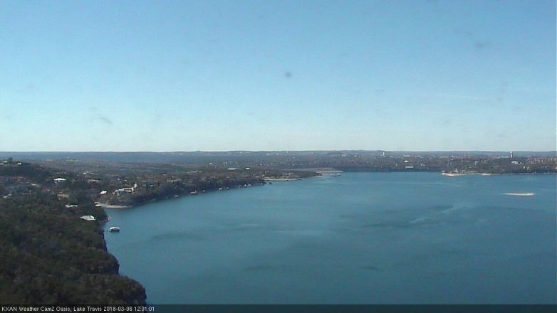 Lake Travis webcam, March 6, 2018 11:20 AM CT