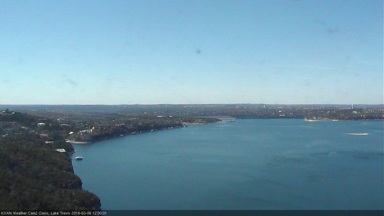 Lake Travis webcam, March 6, 2018 11:25 AM CT