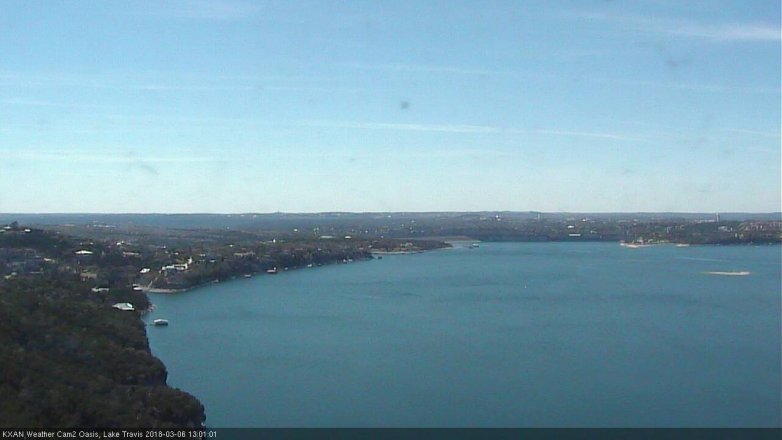 Lake Travis webcam, March 6, 2018 12:30 PM CT