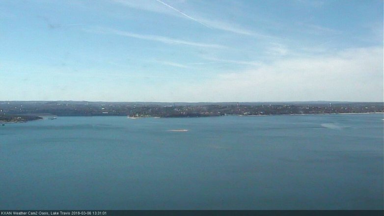 Lake Travis webcam, March 6, 2018 12:35 PM CT