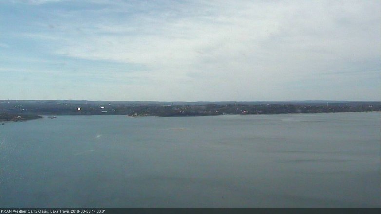 Lake Travis webcam, March 6, 2018 1:55 PM CT