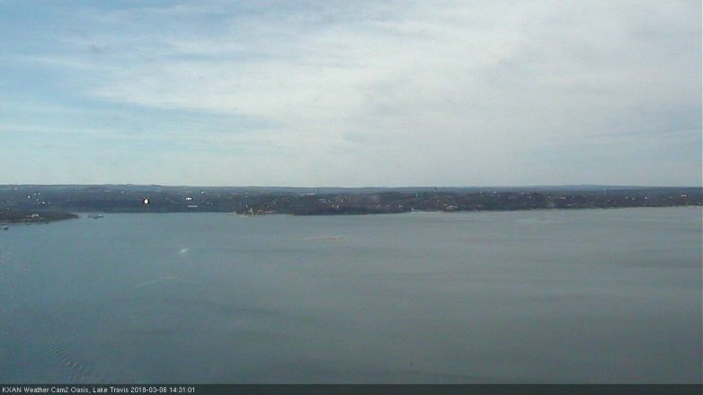Lake Travis webcam, March 6, 2018 2:00 PM CT