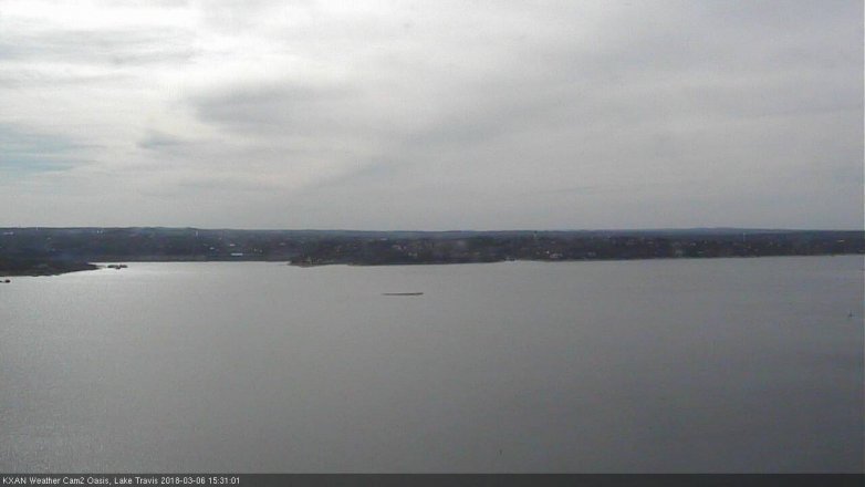 Lake Travis webcam, March 6, 2018 2:55 PM CT