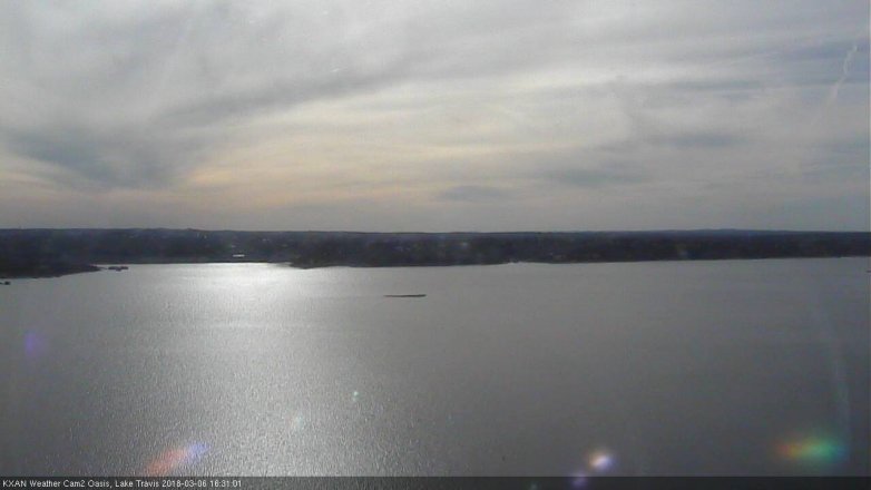 Lake Travis webcam, March 6, 2018 3:45 PM CT