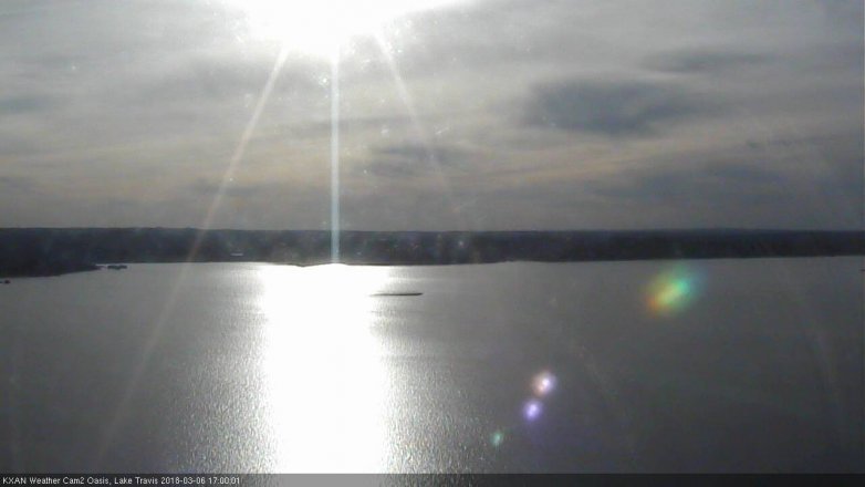 Lake Travis webcam, March 6, 2018 4:05 PM CT