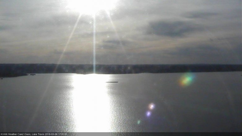 Lake Travis webcam, March 6, 2018 4:25 PM CT