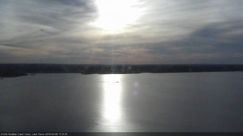 Lake Travis webcam, March 6, 2018 4:40 PM CT