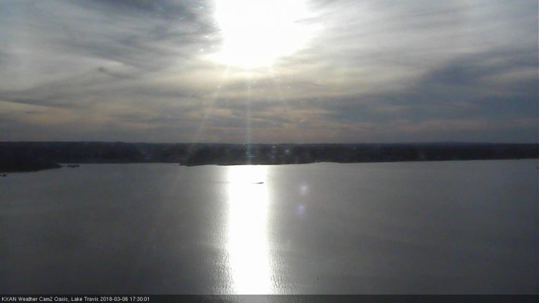 Lake Travis webcam, March 6, 2018 4:55 PM CT