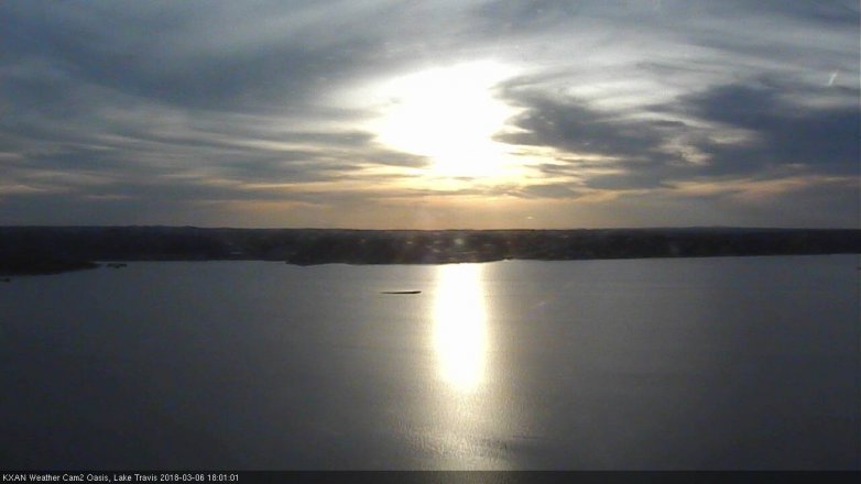 Lake Travis webcam, March 6, 2018 5:10 PM CT