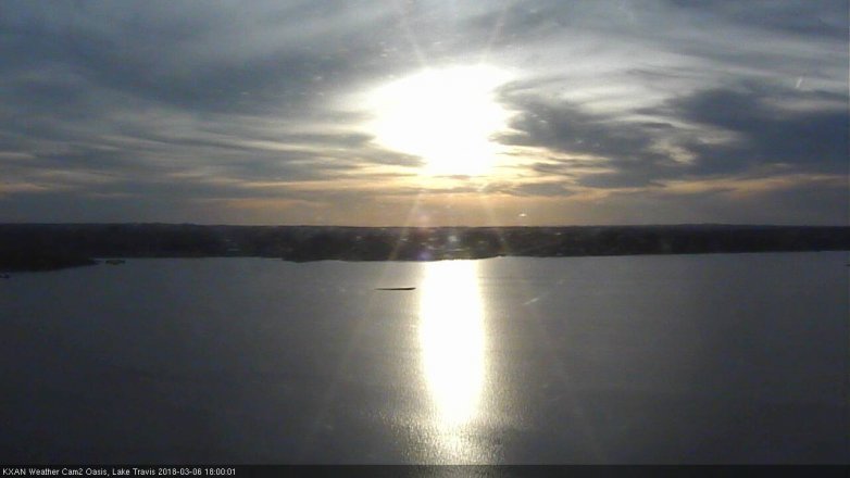 Lake Travis webcam, March 6, 2018 5:15 PM CT