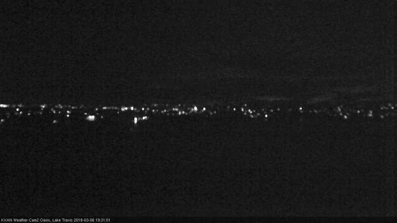 Lake Travis webcam, March 6, 2018 6:45 PM CT