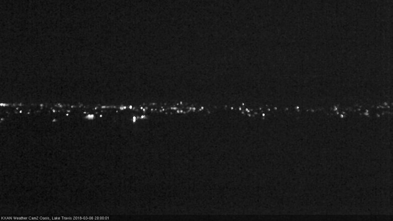 Lake Travis webcam, March 6, 2018 7:25 PM CT