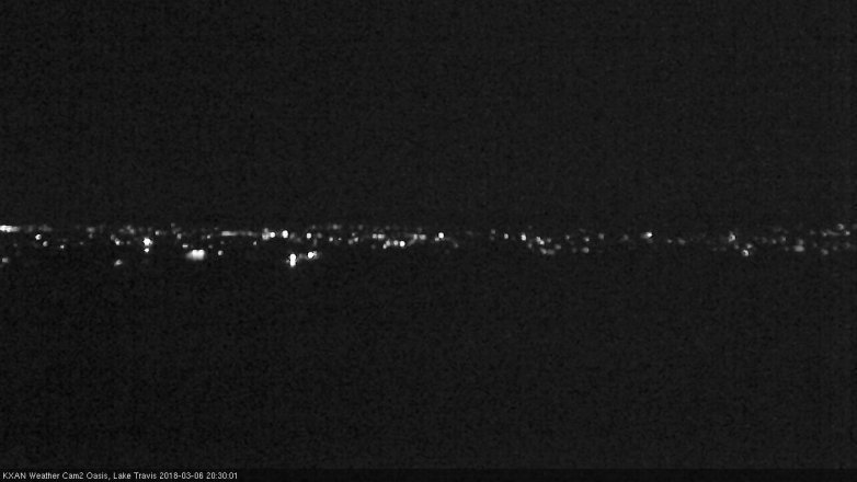 Lake Travis webcam, March 6, 2018 7:35 PM CT