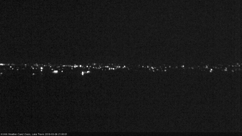 Lake Travis webcam, March 6, 2018 8:15 PM CT