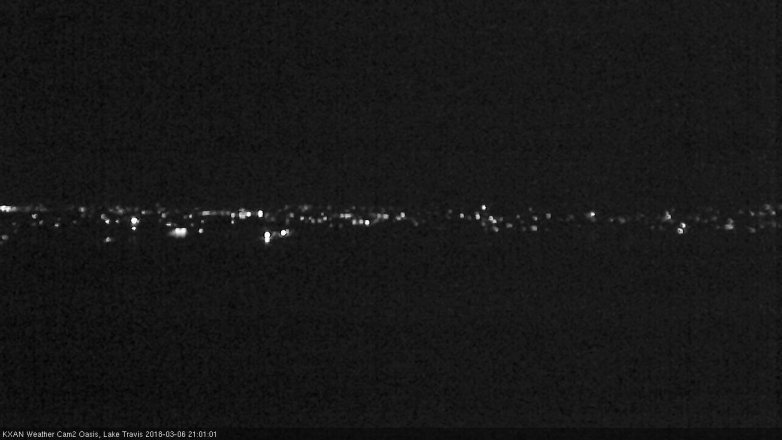 Lake Travis webcam, March 6, 2018 8:20 PM CT