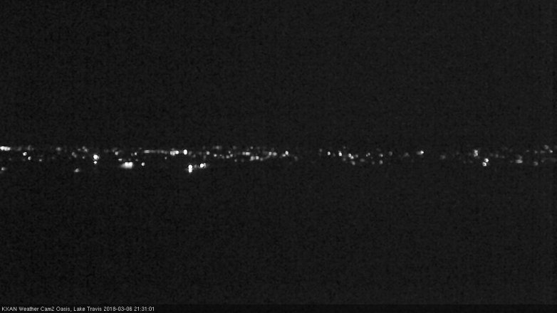 Lake Travis webcam, March 6, 2018 8:40 PM CT