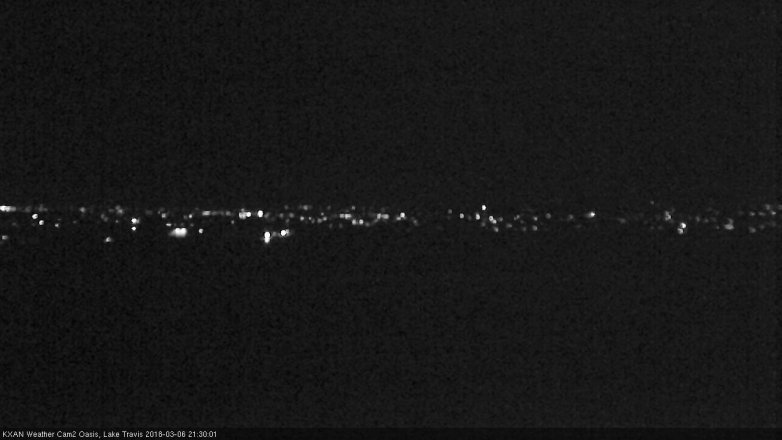 Lake Travis webcam, March 6, 2018 9:00 PM CT