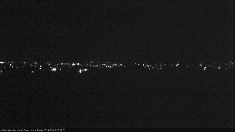 Lake Travis webcam, March 6, 2018 9:05 PM CT