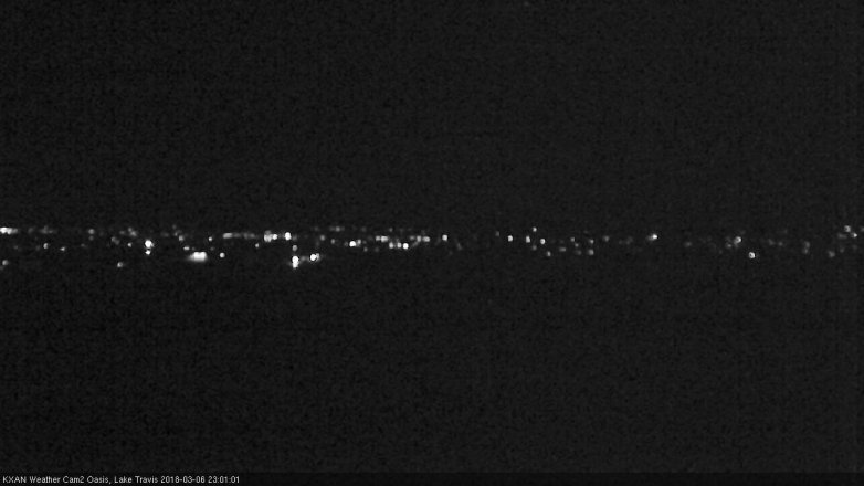 Lake Travis webcam, March 6, 2018 10:30 PM CT