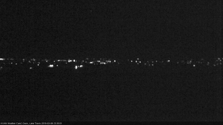Lake Travis webcam, March 6, 2018 10:55 PM CT