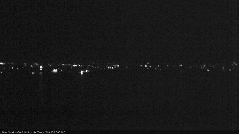 Lake Travis webcam, March 6, 2018 11:45 PM CT
