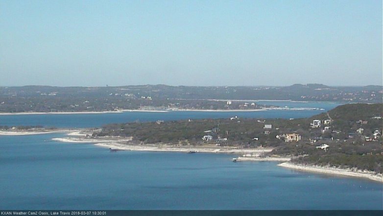 Lake Travis webcam, March 7, 2018 9:35 AM CT