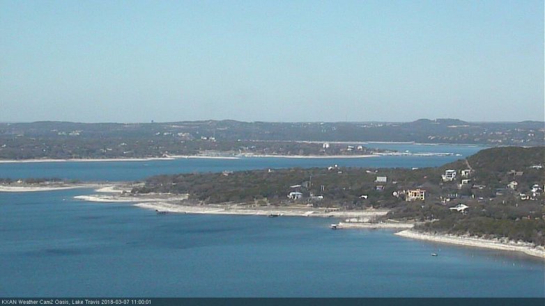 Lake Travis webcam, March 7, 2018 10:15 AM CT