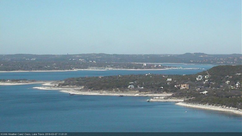 Lake Travis webcam, March 7, 2018 10:25 AM CT