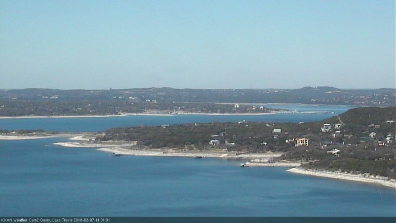 Lake Travis webcam, March 7, 2018 10:35 AM CT