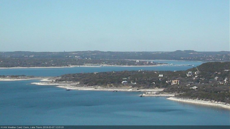 Lake Travis webcam, March 7, 2018 11:05 AM CT