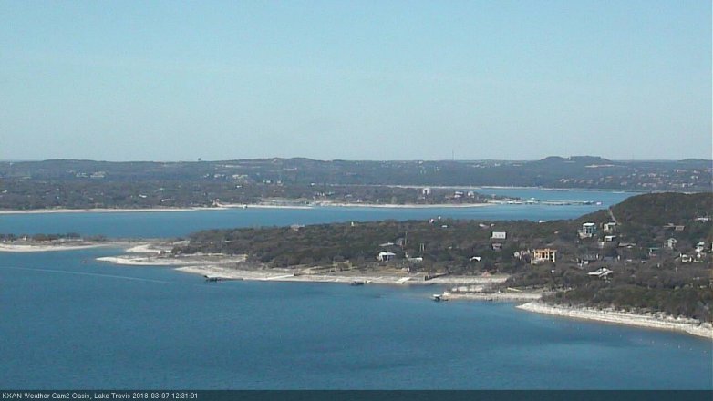 Lake Travis webcam, March 7, 2018 11:35 AM CT