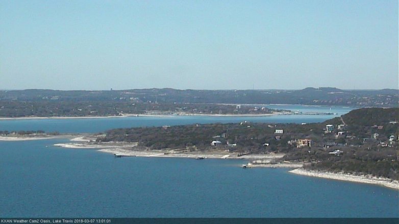 Lake Travis webcam, March 7, 2018 12:25 PM CT