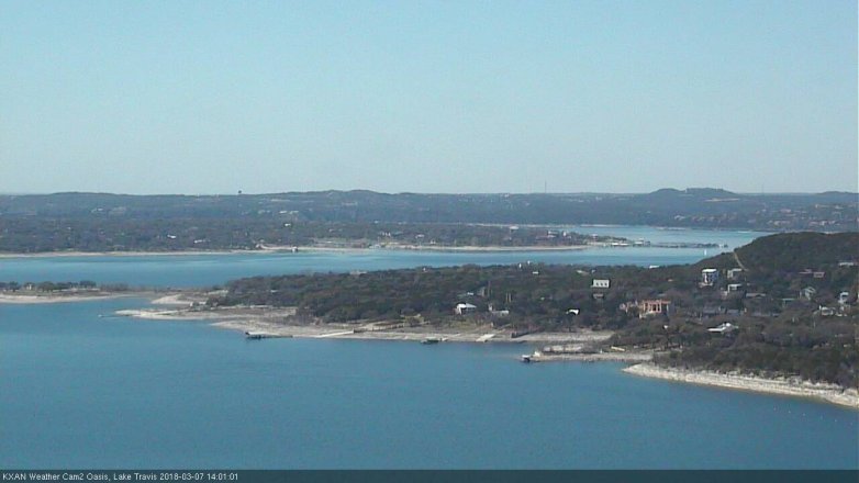 Lake Travis webcam, March 7, 2018 1:30 PM CT