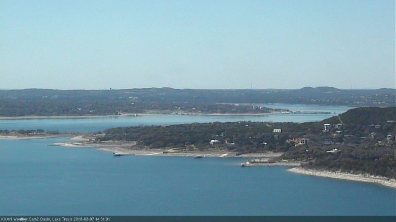 Lake Travis webcam, March 7, 2018 2:00 PM CT