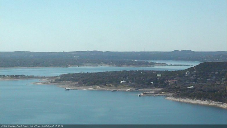 Lake Travis webcam, March 7, 2018 2:45 PM CT