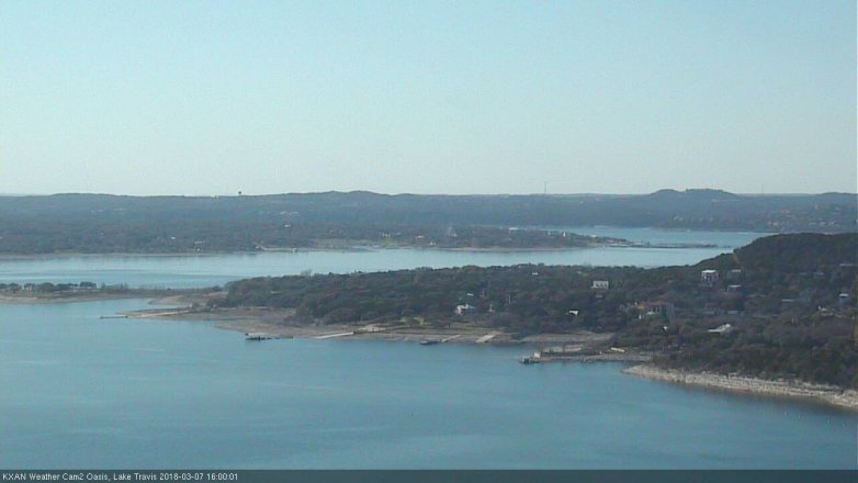 Lake Travis webcam, March 7, 2018 3:05 PM CT
