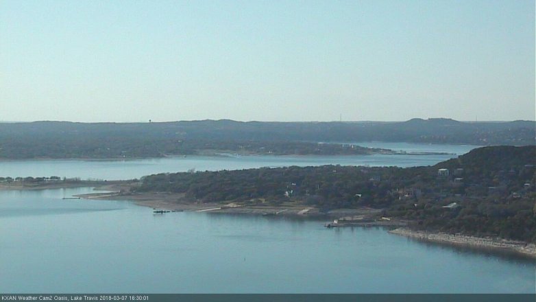 Lake Travis webcam, March 7, 2018 4:00 PM CT