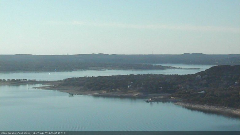 Lake Travis webcam, March 7, 2018 4:10 PM CT